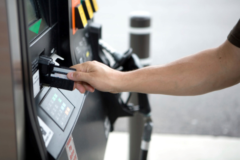 using fuel cards at a gas station